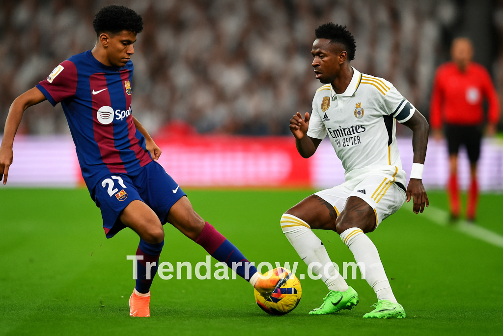 Lamine Yamal vs Vinicius di Lapangan