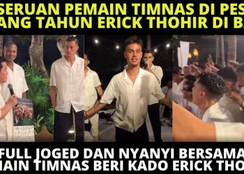 Ultah Erick Thohir Dirayakan Meriah oleh Timnas Indonesia