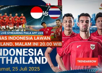 Jadwal & Live Streaming Indonesia vs Thailand U-23 Malam Ini