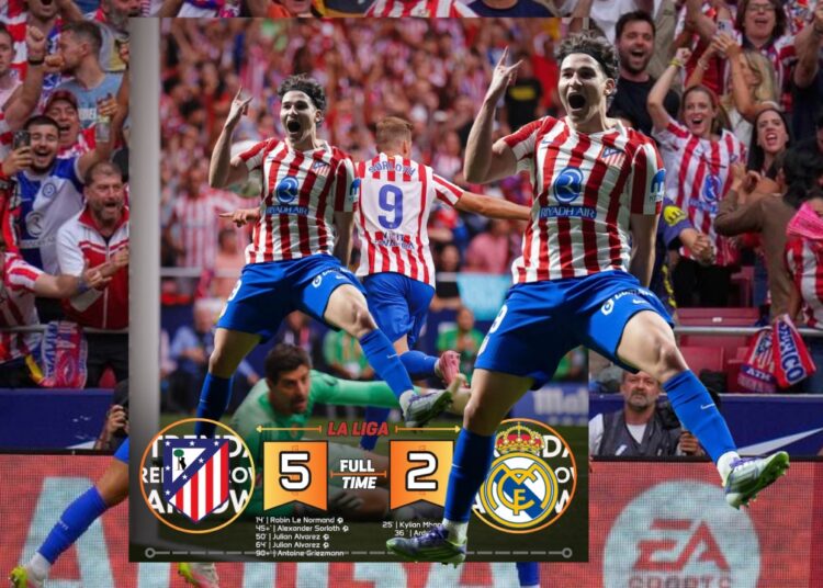 Atletico Hantam Real Madrid 5-2 Derby Madrid