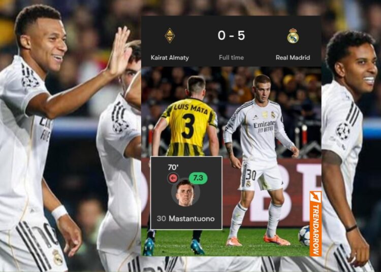Real Madrid Menang Besar 5-0 di Liga Champions