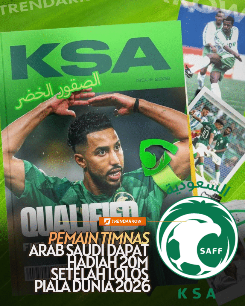 Pemain Timnas Arab Saudi dapat bonus Rp20 Miliar lolos ke Piala Dunia 2026