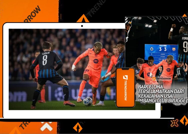 Barcelona Terselamatkan dari Kekalahan Usai Imbangi Club Brugge 3-3