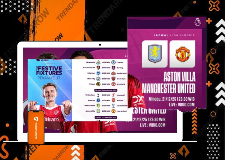 Jadwal Liga Inggris SCTV dan Vidio Minggu 21 Desember