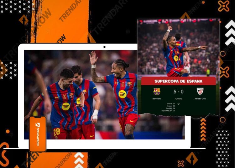 Barcelona Bungkam Athletic Club 5-0 dan Lolos ke Final
