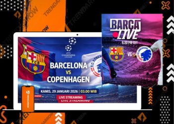 Barcelona vs Copenhagen Live UCL, Kick-off 03.00 WIB