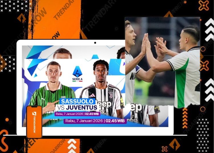 Link Live Streaming Sassuolo vs Juventus Serie A