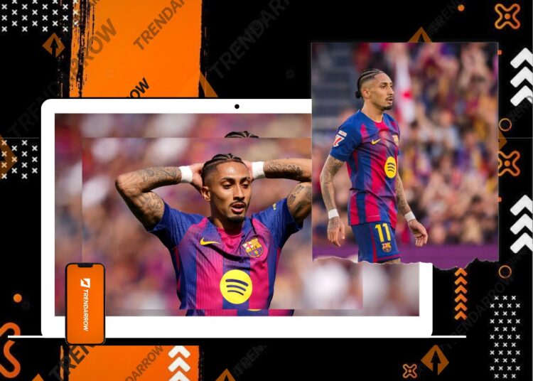 Raphinha Cedera, Barcelona Kehilangan Winger Andalan