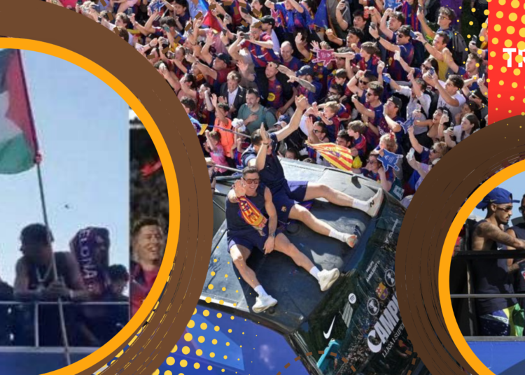 Lamine Yamal Jadi Sorotan di Parade Juara Barca