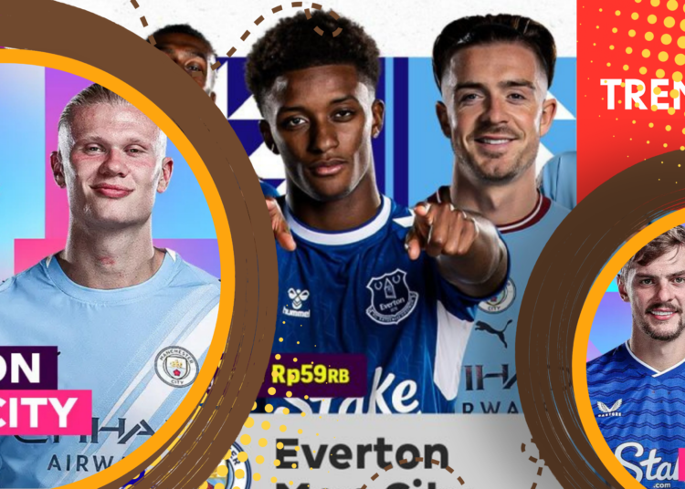 Link Live Streaming Everton vs Man City di Vidio