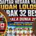 32 Tim Lolos ke Babak 32 Besar Piala Dunia 2026