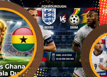 Jadwal Inggris vs Ghana di Piala Dunia 2026 Malam Ini