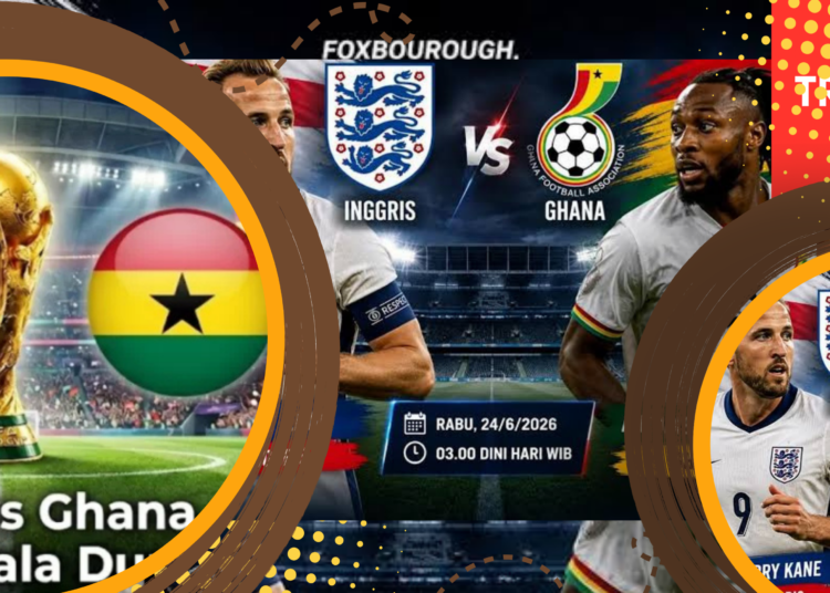 Jadwal Inggris vs Ghana di Piala Dunia 2026 Malam Ini