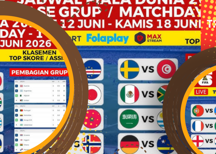 Jadwal Lengkap Piala Dunia 2026 Live di TVRI Hari Ini