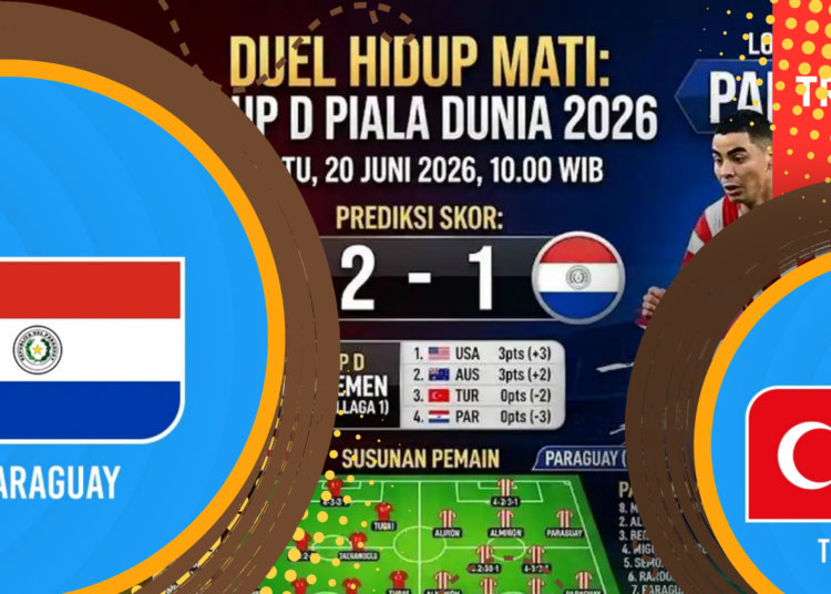 Turki vs Paraguay Duel Penentu Poin Perdana Grup D