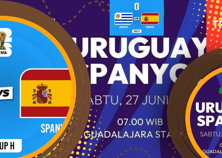 Uruguay vs Spanyol Duel Penentu Grup H Piala Dunia