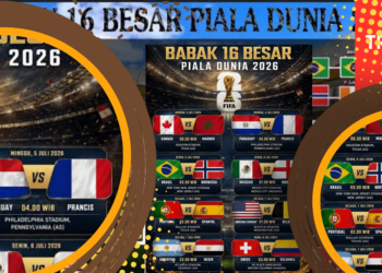 Jadwal 16 Besar Piala Dunia 2026 Spanyol vs Portugal