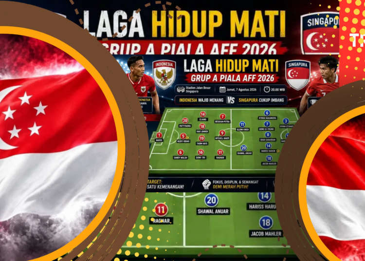 Prediksi Indonesia vs Singapura Garuda Wajib Menang