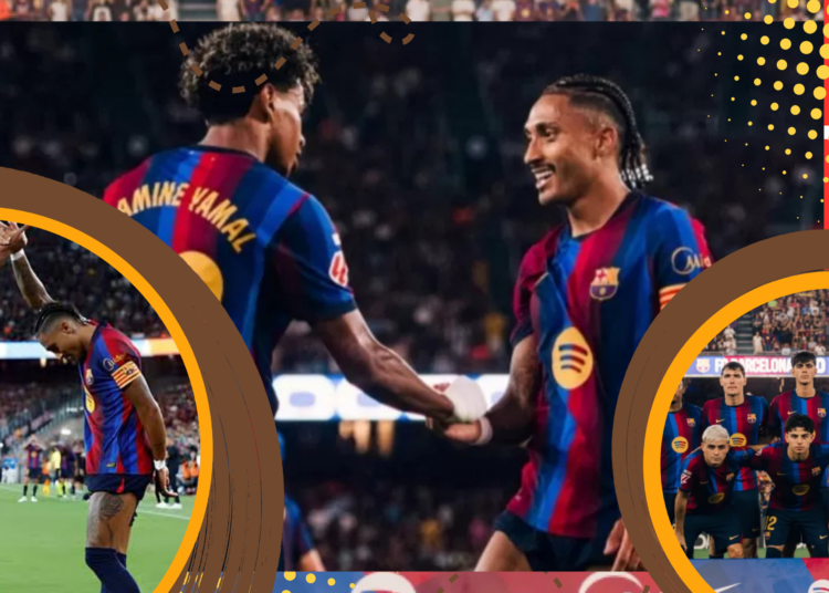 Raphinha Jadi Bintang Barcelona Saat Hajar Rayo Vallecano