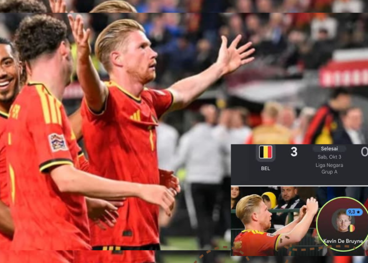 De Bruyne Cetak Dua Gol, Belgia Hantam Turki 3-0