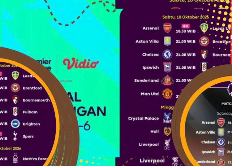 Jadwal Liga Inggris 10–13 Oktober 2026 Arsenal vs Leeds